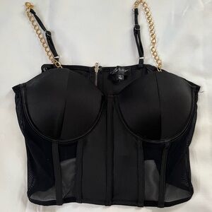 Black corset top size L